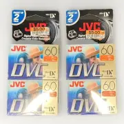 4 JVC DVM60Me Mini DV 60 Tape Digital Video Cassette Tape 60 Minutes NEW