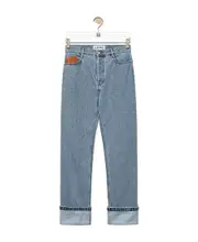 Loewe Fisherman Turn-Up Jeans IT50,IT44,IT48,IT46 Gray