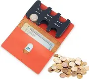 [SimpleVibesXinPuwei] Four Colours to Choose from Coins and Card Holder Convenient Portable Euro Coins Sort by Value Multipurpose Handbag