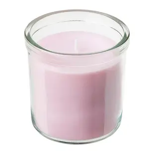 IKEA 香氛杯狀蠟燭, 茉莉花味/粉紅色, 40 時