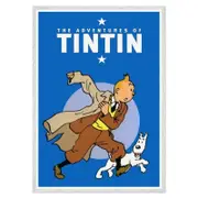 Galrie The Adventures of Tintin Iconic Art Print - Classic Comic Cover Decoration, White Frame, A1 60 x 84cm (23 x 33inch)