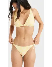[Roxy] Tropical Tile Cheeky Bikini Bottom in Banana Cream
