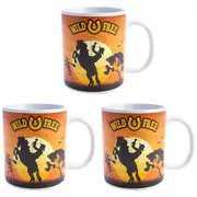 3PK MDI Ceramic Coffee Mug Hot Tea/Milk Cup Drinkware 115x95mm Orange Cowboy