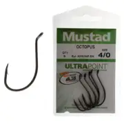 Mustad Ultrapoint Octopus Hooks 4/0 Qty 5