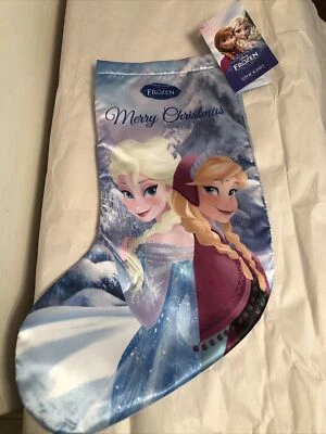 Disney Frozen ANNA & ELSA Princess Holiday Stocking 12" - NEW!
