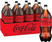Coca-Cola Zero Sugar Soft Drink Multipack Bottles 8 x 2L