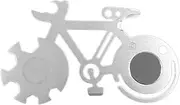 BicycleMultiTool Wrench - Stainless Steel 23-in-1 Bikes Repair Tool | Pocket-Sized ED C Cycling Wrench with Hex Keys, Ruler, Bottle Opener, Magnifier, Portable Multi-Functional Bikes Maintenance Tool