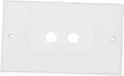 Generic 2-Speaker Terminal Panel with Banana Plugs for Home Theater Wall Plates