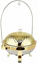 Food Warmers,Buffet Server Food Warmer,hot Plates Ceramic Rectangular Buffet Game with Ceramic Lid and Fuel Support Food Heat Tray Suitable for Buffets Weddings Parties Banquets Caterin Even
