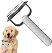 Dematting Comb | Deshedder Brush - Dematting Comb Grooming Tool Mat Detangling Remover for Matted Hair Dogs Cats