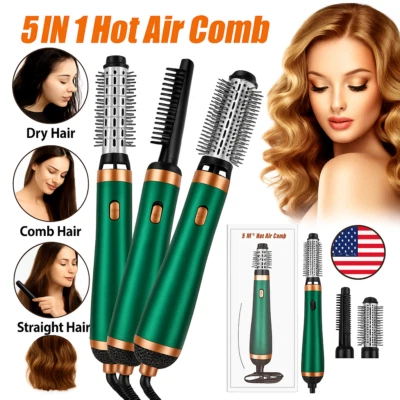 Plancha De Pelo Cabello Profesional Secador Electrico Y Rizador Multiusos 5 en1