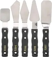 Palette Knife Painting, Spatula Palette Knife Painting, Oil Acrylic Paint Artist Knife 5pcs for Gesso,Paint Painting Tool Set Oil Painting,Acrylic Mixing