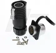 HangTon LP20 12 Pin Waterproof Connector Bulkhead Circular Female Plug Male Chassis Socket for Signal Power Function