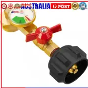 Propane Refill Elbow Adapter W/ Gauge For 1Lb Bottle Tank 20-40Lbs Cylinder™↭