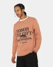 [HONOR THE GIFT] Honor The Gift Htg Pack Sweater Peach - Size L L Peach