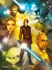 STAR WARS CELEBRATION VI *HEROES OF THE CLONE WARS* PRINT SIGNED by GRANT GOULD