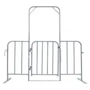 Crowd Control Barrier Gate - Including Gate Spring and 2 feet and 2 PTO Pins