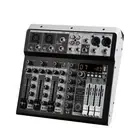 KP4 4-CH Multifunctional Audio Mixer Built-in 16 Digital Effector 48V Phantom