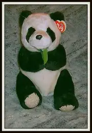 Ty Beanie BUDDY Li Mei Panda Bear Plush 2004 NWMT