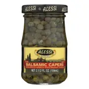 Alessi Nonpareille Balsamic Capers In White Balsamic Vinegar 3.5oz (2 Pack)