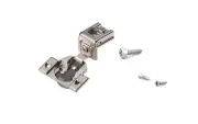 Richelieu 110-Degree 1-1/4 Overlay Concealed Soft,Self-closing Cabinet Hinge 2PK