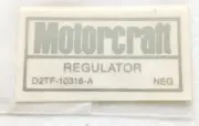 New 1972 Ford Thunderbird Motorcraft Voltage Regulator Decal D2TF-10316A