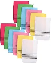 VALICLUD 12pcs Exfoliating Body Scrubber Towels Sauna Bath Cloths Cleaning Washcloth Shower Back Scrubber Colorful Rough Texture Bathing Sponge Net Skin Smoother for Gym Spa