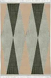 CASAVANI Digital Designed Runner Kilim Boho Striped Easy Washable Cotton Flatweave Rug for Home Foyer Corridor Runner Hotels Parties Hallway Stair Runner-2.6x12-Feet-Runner