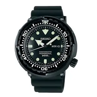 SEIKO PROSPEX 50週年紀念款鮪魚罐頭潛水錶黑47.7mm 7C46-0AG0D(sk037)