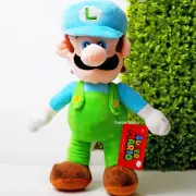 Nintendo Official Ice Super Mario Luigi Soft Plush Doll 12" Stuffed Toy New
