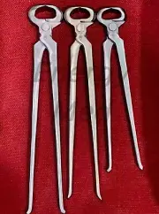 3pcs Hoof Nipper 12” 14” 15" GE Original Vanadium Steel Farrier Tool Dull Finish