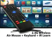 2.4G Wireless Remote Control Air Mouse Keyboard IR Learn For PC Android TV Box