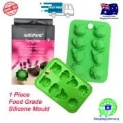 WILTSHIRE Silicone Zoo Animals Chocolate Ice Mold Jellies Cake Topper Bite Size