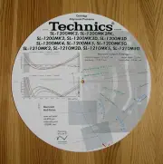 Technics SL-1200G & SL-1210GR series Cartridge Alignment Protractor (Baerwald)