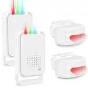 Wireless Driveway Alarm Motion Detector Alert For Home Yard Security System 2 Pk