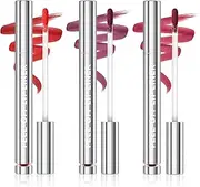 YBUETE 3 Colors Lip Liner Stain, Tattoo Peel Off Lip Liner, Long Lasting Waterproof Lip Peel Off, Highly Pigmented Matte Finish Lip Stain, Non-Stick Cup Magic Lip Color Tint for Women Girls