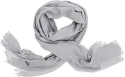 [Ipetboom] Lady's Outdoor Beach Wrap Cotton Linen Sun Block Scarf Comfortable Versatile for Seasons