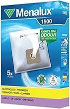 Menalux 1900 Pack of 5 Dustbags, 1 Motor Filter and 1 Micro Filter