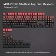 143 Keys Pink Cherry MOA Profile PBT Keycaps Customs Dye Key Caps for Cherry MX