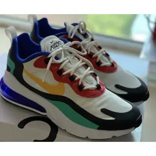 Nike Air Max 270 React Bauhaus 白黃藍 氣墊 運動 AO4971-002 慢跑鞋