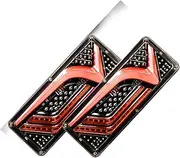 Rear Tail Lights Car Taillights 2 PCS 12V 24V Truck Tail Light Rear Lamp Stop Reverse Safety Indicator Fog Lamp for Trailer Truck Rear Light Assemblies (Color : 24V)