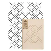 GEOMETRIC reusable PLASTIC Wall STENCIL Template 25.6"x37.4" Allover LINES #2
