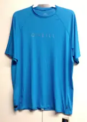 O'NEILL Men's 24-7 TECH S/S Crew Rashguard - SKY - Large - NWT