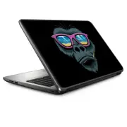 Universal Laptop Skins Wrap for 14" - Chimp toothpick sunglasses