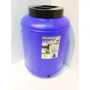 Plastics WATER STORAGE DRUM & BUNG Wide Mouth, BLUE TINT *AUS Made - 25L Or 30L