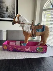 My Life As 18" Poseable Horse Play Set for 18" Dolls, 8 Pieces Retired