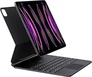 APPS2Car Magic Keyboard for iPad Pro 12.9, iPad Keyboard Case, Built-in Trackpad, Floating Cantilever Stand Wireless Backlit Keyboard Folio for iPad Pro 12.9 inch 2022 6th/5th/4th/3rd Gen-Black