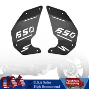Engine Cover Plate Side Panel Black For Kawasaki Vulcan S En650 Vn650 15-22 Cafe