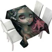 Beautiful Fantasy Painting Dumbo Octopus Mermaid Tablecloth
