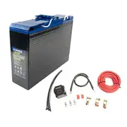 Adventure Kings 120Ah Slim Deep Cycle AGM Battery + Dual Battery System